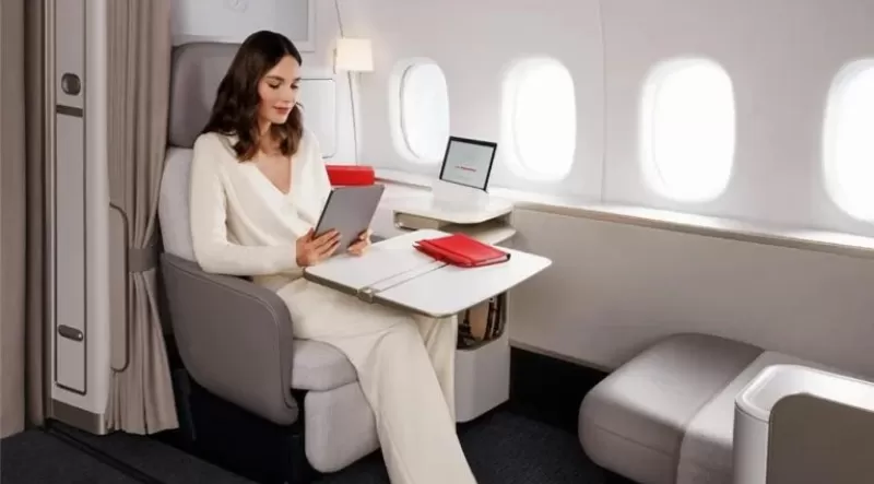 Primeira classe vira aposta de luxo das companhias aéreas