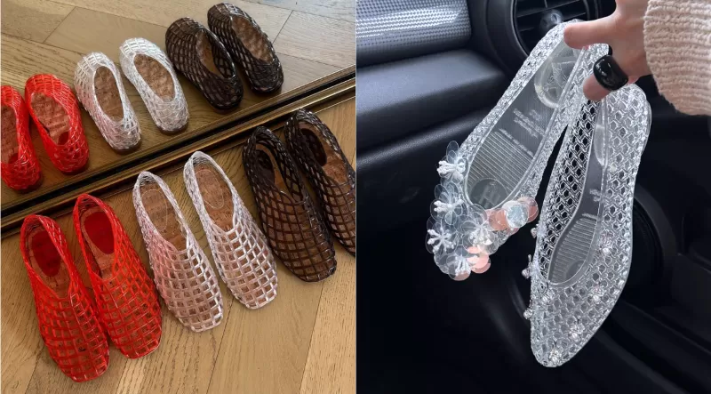 Jelly shoes voltam à moda e ganham espaço entre marcas de luxo